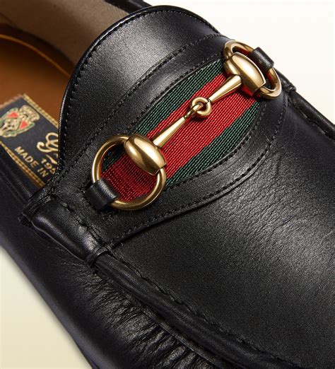 gucci men's leather loafers - black|gucci loafers for men discounted.